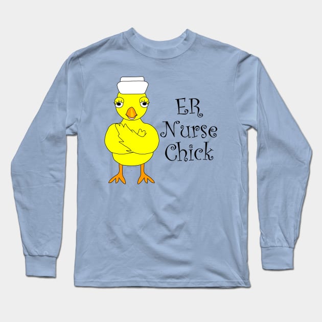 ER Nurse Chick Long Sleeve T-Shirt by Barthol Graphics